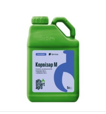 Трикомпонентний фунгіцид для захисту зернових культур ALFA Smart Agro Корвізар М, КЕ 5 л